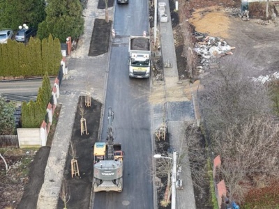 Trwają roboty drogowe na ul. św. Kingi w Częstochowie