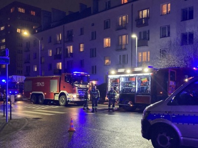 Pożar przy ul. Wielkopolskiej w Szczecinie