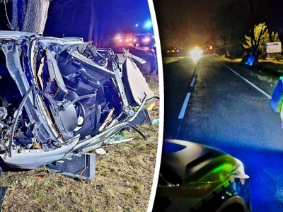 Auto w strzępach, silnik leżał osobno. Sobotni koszmar pod Legnicą