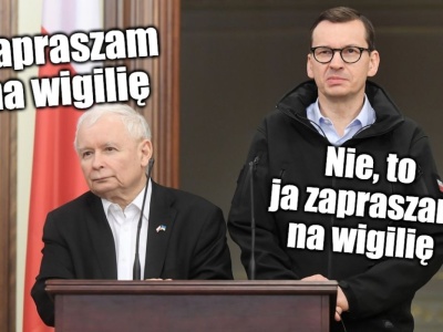 Onet: nastroje w PiS są tak napięte, że Morawiecki i jego harcerze organizują sobie osobną wigilię bez prezesa