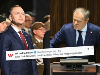 Sondaż: 3/4 Polaków uważa, że spór Tuska z Nawrockim paraliżuje państwo