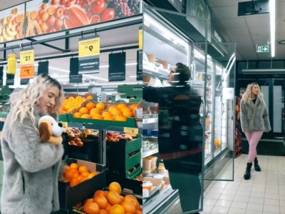 Pracuje w sklepie. Pokazała sytuację z życia wziętą. 