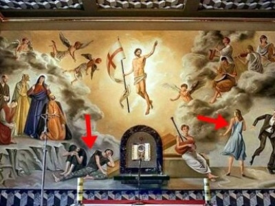 Łukaszenka zaczął cenzurować freski w kościołach! (FOTO)