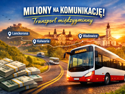 Miliony na komunikację. Gmina Kalwaria Zebrzydowska wzmacnia transport międzygminny