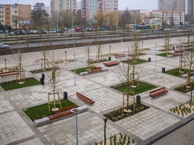 Koniec betonozy przed szczecińską Netto Areną