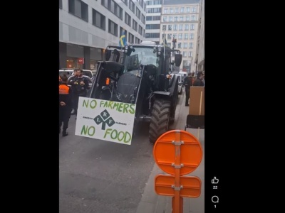 Bruksela się zbroi przed protestem 10 tys. rolników. Szwedzkie ciągniki już na miejscu