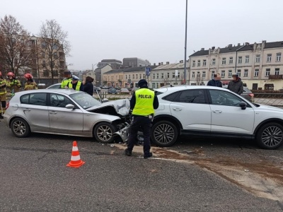 Zderzenie w centrum Kielc powodem sporych utrudnień w ruchu
