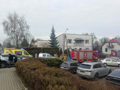 Człowiek w starostwie grozi że się podpali. Wadowice