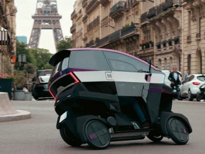 Francuski pomysł na motoryzację. To pół samochód, pół motocykl i półbagietka z tapenadą