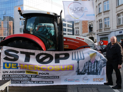 Rolnicy nie chcą umowy z Mercosur. Wyjechali na ulice Brukseli