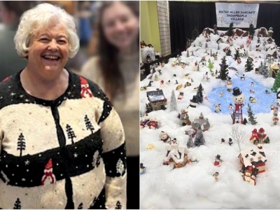 Wioska bałwanów zamiast nagrobka. Wzruszający hołd męża dla zmarłej żony