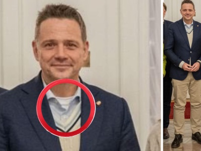 Jak Rafał Trzaskowski zmieścił TO WSZYSTKO pod marynarką?!