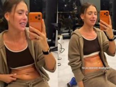 Klaudia Halejcio ubolewa nad swoim brzuchem: 