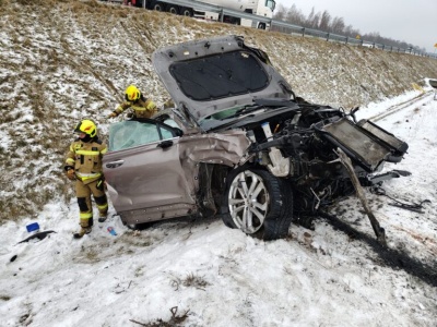 Groźny wypadek na A1. Są utrudnienia