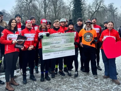 Wielkoorkiestrowa Sztafeta Cyklistów z Kalisza jedzie do Warszawy