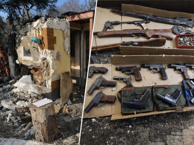 Arsenał na działkach! Pożar przypadkiem ujawnił magazyn nielegalnej broni