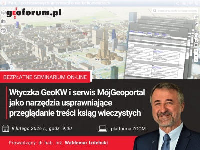 Poznaj wtyczkę GeoKW i MójGeoportal podczas bezpłatnego seminarium on-line