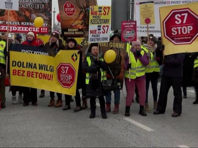 Protest na zakopiance. Mieszkańcy boją się przesiedleń