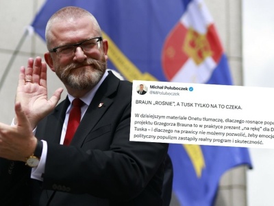 Poseł Konfederacji ostrzega, że partia Brauna to prezent dla Tuska i część układu
