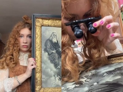 Znalazła na śmietniku obraz sprzed 100 lat. Konserwatorka dzieł sztuki ujawniła, ile jest wart