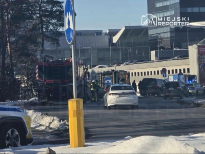 Wybuch w śmieciarce w pobliżu Lotniska Chopina. Na miejscu pracują służby