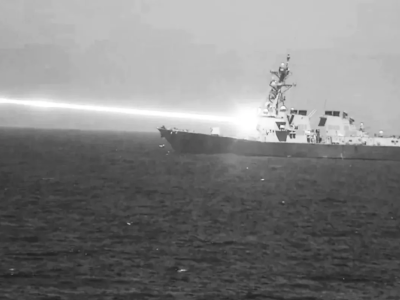 Amerykański niszczyciel zestrzelił cztery drony laserem