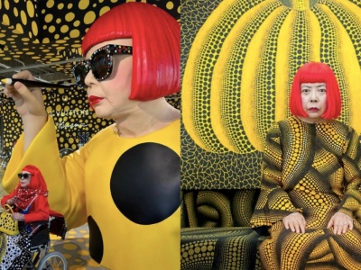 Wejdź do pokoju Yayoi Kusamy z domu. 97-latka jest najbardziej instagramową artystką na świecie