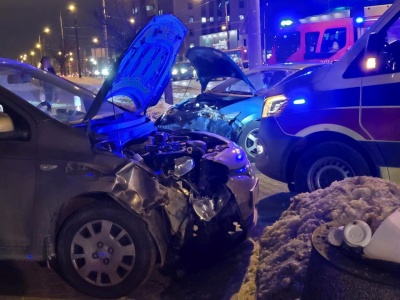 Zderzenie dwóch Boltów w Lublinie. Jedna osoba została poszkodowana