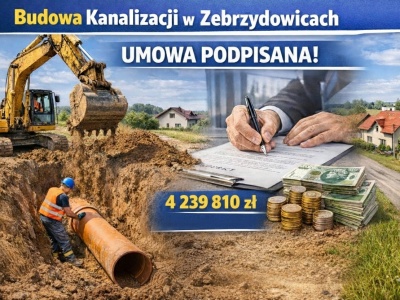 Zebrzydowice. Będą budować kanalizację