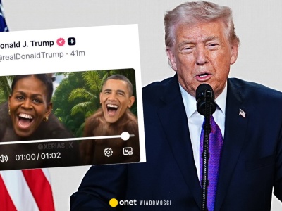 Donald Trump pokazał Obamów jako małpy. Nagranie zostało usunięte. Biały Dom wskazuje winnego