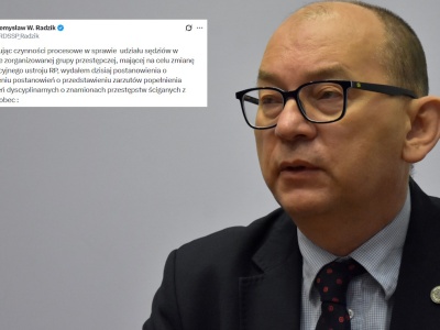 Sędzia Radzik postawi zarzuty dyscyplinarne dwojgu sędziom