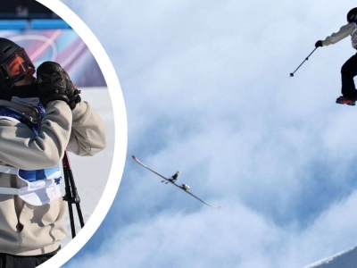 Koszmarny upadek na igrzyskach! Narta wypięła się w trakcie skoku