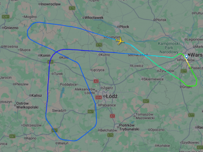 Samolot LOT-u na Dominikanę zawrócił do Warszawy, podano powód