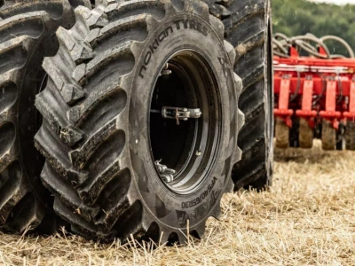 Czujniki w oponach ciągnika rolniczego. Nowość Nokiana