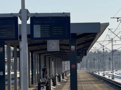 Dworzec modułowy na stacji PKP Jaworzno Szczakowa