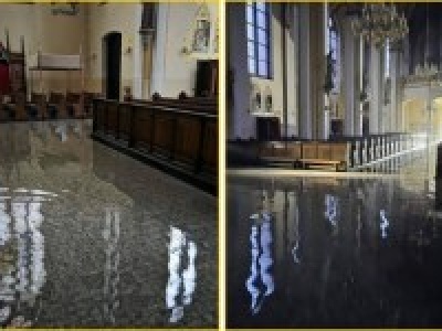 Zalane wnętrze kościoła w Mysłowicach. Co się stało?