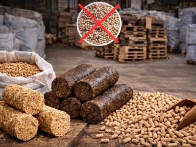 Brak pelletu? Sięgnij po zamiennik. Ogrzejesz nim dom 3 razy taniej