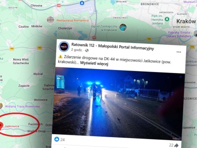 Wypadek w Małopolsce. Są poszkodowani, droga była zablokowana
