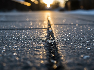 Opady marznące w Łódzkiem. Ślisko na drogach i chodnikach