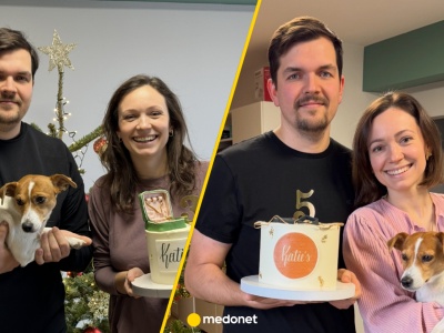 Mateusz w dwa lata schudł 30 kg. 