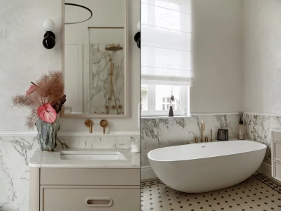 To koniec ery płytek w łazience. Architekci masowo wybierają inne wykończenie