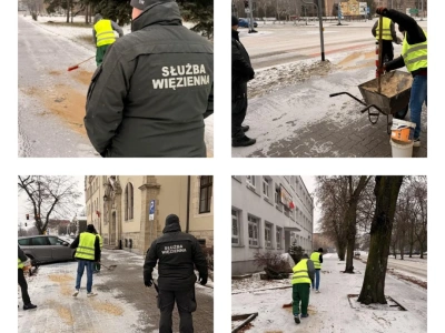 W Inowrocławiu skutki zimy neutralizują skazani