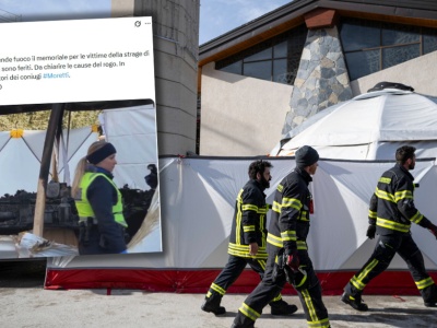 Ogień w szwajcarskim kurorcie Crans-Montana. Zapaliło się miejsce pamięci ofiar tragedii