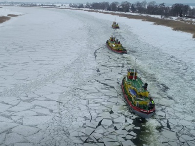 Lodołamacze wracają na Wisłę po przerwie technicznej w Przegalinie