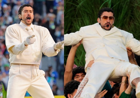 Bad Bunny runął ze sceny na Super Bowl. Widzowie wstrzymali oddech