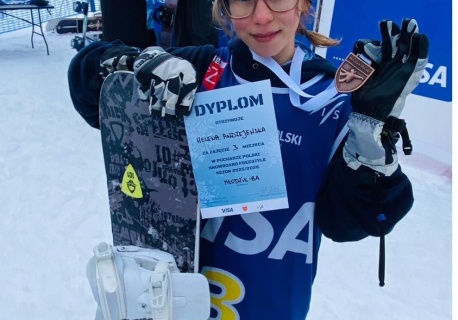 Uczennica z Cieszyna na podium Pucharu Polski w snowboardzie
