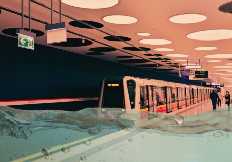 To metro czy aquapark? Nowe stacje ciekną, pasażerowie slalomują między wiadrami