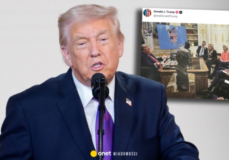 Donald Trump zamieścił przerobione zdjęcie. Nietypowa mapa świata