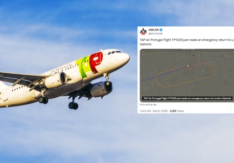 Na pokładzie wybuchł pożar. Pilot nadał sygnał alarmowy