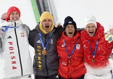 Polka wręczyła medal olimpijski Kacprowi Tomasiakowi. Sceny, które zapamięta na całe życie